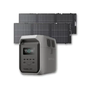Estación de energía portátil EcoFlow DELTA 3 (1500) + Panel Solar Portátil 160W (2 unidades)