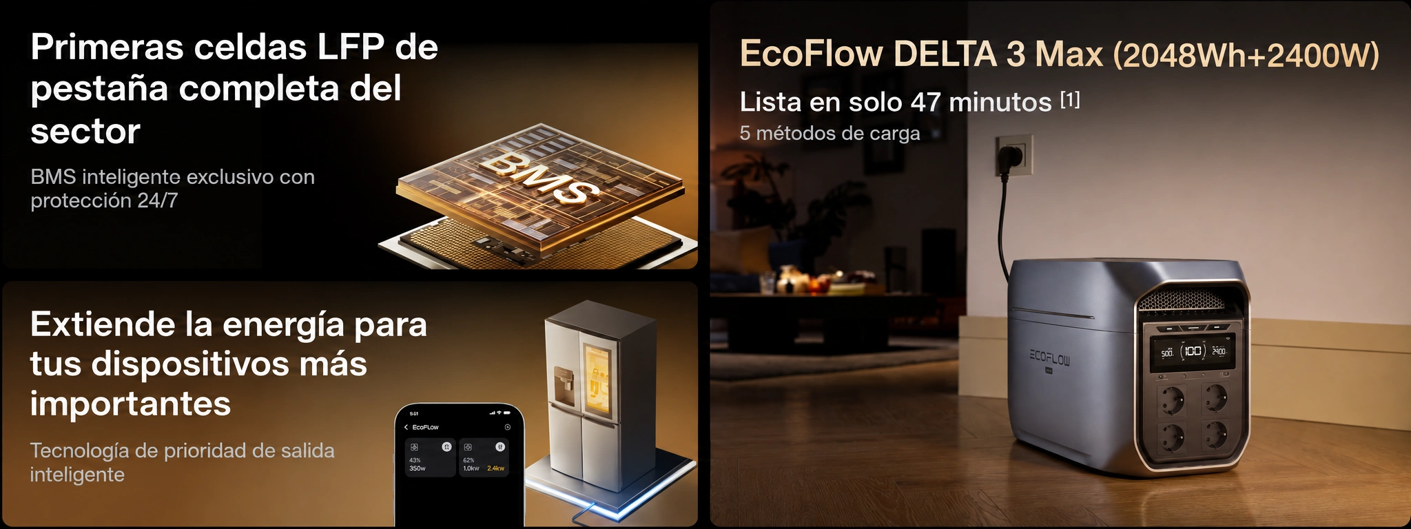 Características y especificaciones del Ecoflow DELTA 3 Max